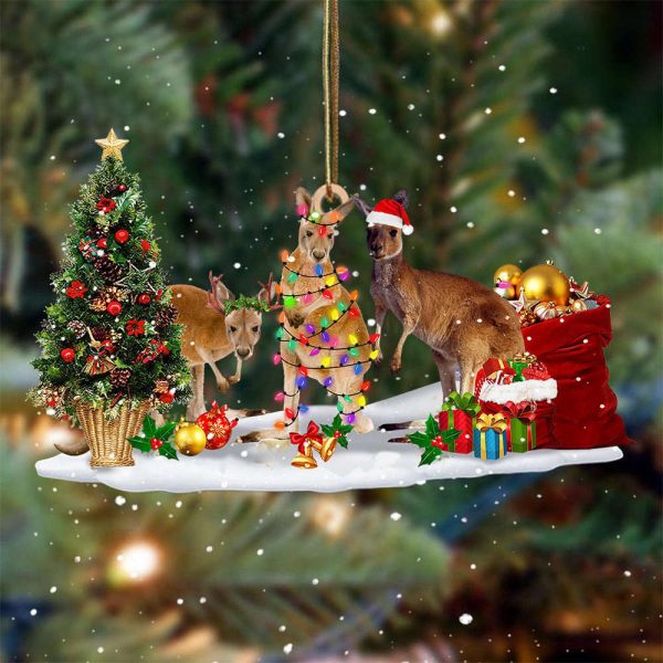 Kangaroo Christmas Ornament Funny Christmas Tree Ornaments Xmas Gifts For Friends