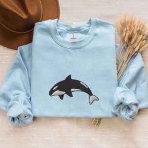 killer whale embroidered sweatshirt 2d crewneck sweatshirt for men and women sws3143 2.jpeg