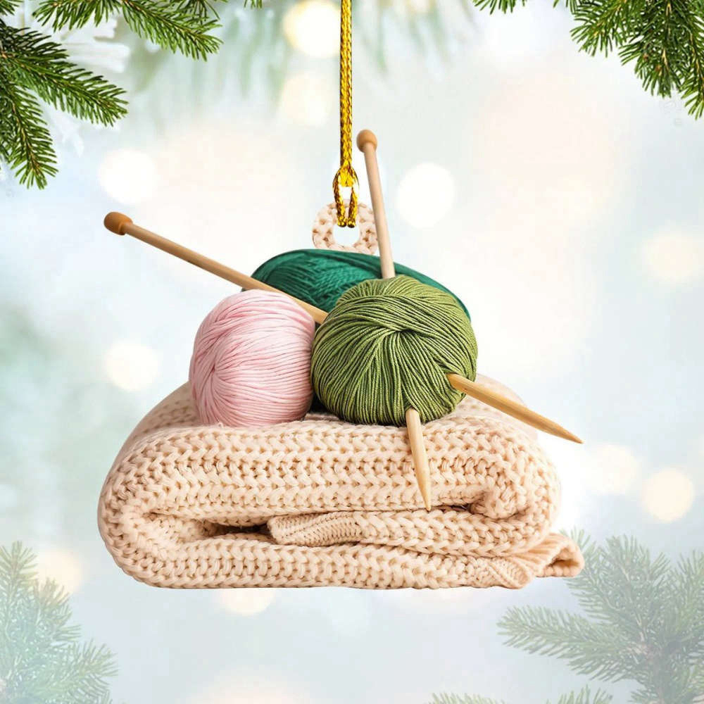  Nice Knitting Gifts, Knitting is Cheaper Than Therapy, Love  Snowflake Ornament for Friends, Christmas Ornament from Friends : Home &  Kitchen