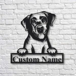 Labrador Retriever Dog Metal Sign Custom…