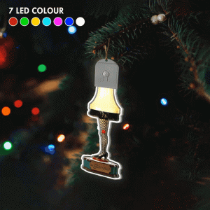 leg lamp led christmas ornament 2022 leg lamp christmas story ornament for fans.gif