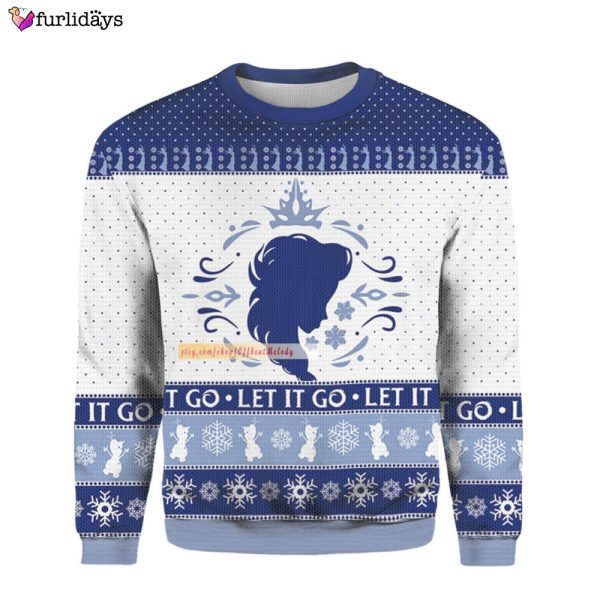 Let It Go Ugly Christmas Sweater, Let It Go Christmas Ugly Sweater Over Print, 2022 Christmas Ugly Sweater 3D Hoodie Sweatshirt