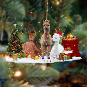 Llama Christmas Ornament For Hanging Christmas…