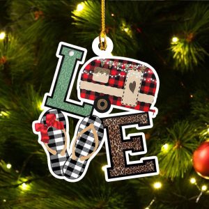 Love Camping Ornament Camper Christmas Ornaments…