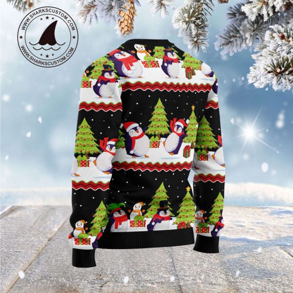 G5113 Lovely Penguin Ugly Christmas Sweater by Noel Malalan