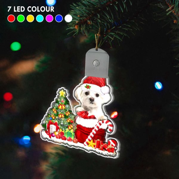Maltese Christmas Ornament Maltese Shih Tzu Christmas Ornament Best Gifts For Dog Lovers