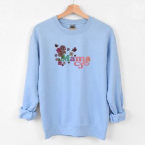 mama with flowers embroidered sweatshirt 2d crewneck sweatshirt gift for family sws3904 1.jpeg