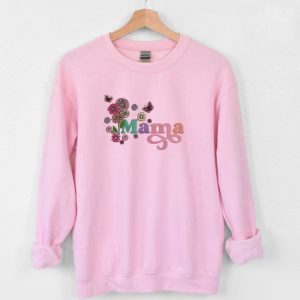 mama with flowers embroidered sweatshirt 2d crewneck sweatshirt gift for family sws3904 2.jpeg