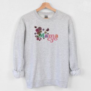 mama with flowers embroidered sweatshirt 2d crewneck sweatshirt gift for family sws3904 3.jpeg