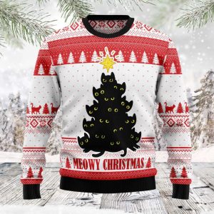 Meowy Christmas Christmas Ugly Sweater, Best…