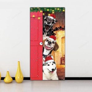 merry christmas door cover large cute santa dogs banner for front door merry christmas decoration party supplies christmas party backdrop xmas 3.jpeg