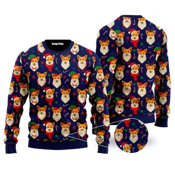 Merry Corgmas Corgi Dog Lover Ugly Christmas Sweater For Men & Women
