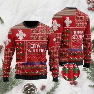 Merry Scoutmas For Unisex Ugly Christmas…