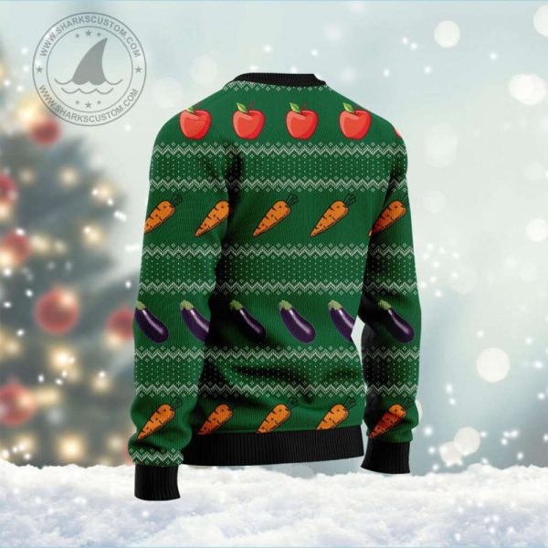 HT101310 Merry Vegan Ugly Christmas Sweater – Noel Malalan Signature