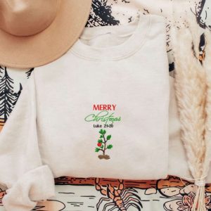 Mery Christmas Embroidery Sweatshirt, Luke Embroidery…