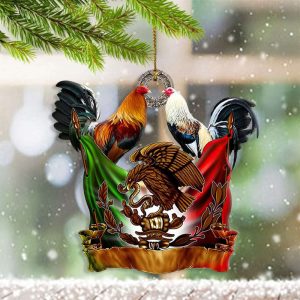 Mexico Rooster Christmas Ornaments Hanging Christmas Decor Gifts For Mexican Friends