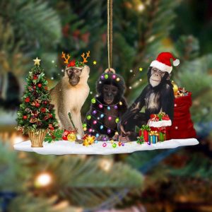 Monkey Christmas Ornament Funny Christmas Tree…
