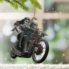 Motorcycle Skull Couple Christmas Ornament Couples Christmas Tree For 2023