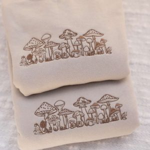 mushroom embroidered crewneck mushroom embroidery pattern mushroom embroidery design cottagecore sweatshirt mushroom sweater 2.jpeg