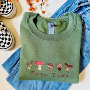 mushroom embroidered sweatshirt 2d crewneck sweatshirt for family 1 1.jpeg