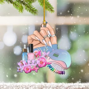 Nail Salon Christmas Ornament Fingernail Manicurist…