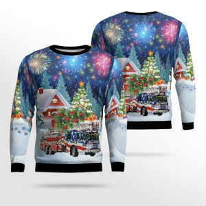 Napa Fire Department Ugly Christmas Sweater,…