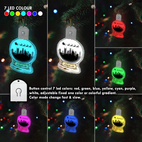 Nashville Light Up Christmas Tree Ornament 2023 Led Christmas Ornaments