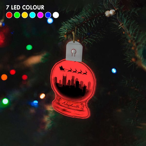 Nashville Light Up Christmas Tree Ornament 2023 Led Christmas Ornaments