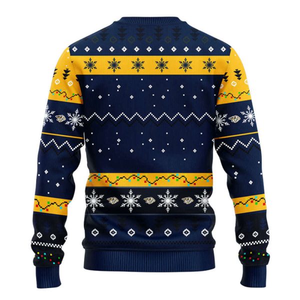 Nashville Predators Dabbing Santa Claus  Christmas Ugly Sweater, Gift For Christmas