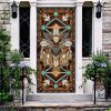 Native American Brown Eagle Door Cover – Perfect for Enthusiasts