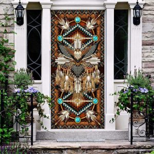 Native American Brown Eagle Door Cover…