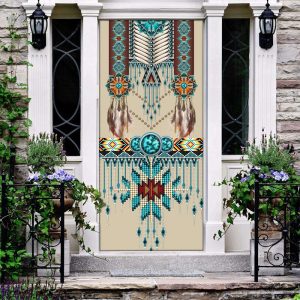 Native American Pattern Door Cover –…