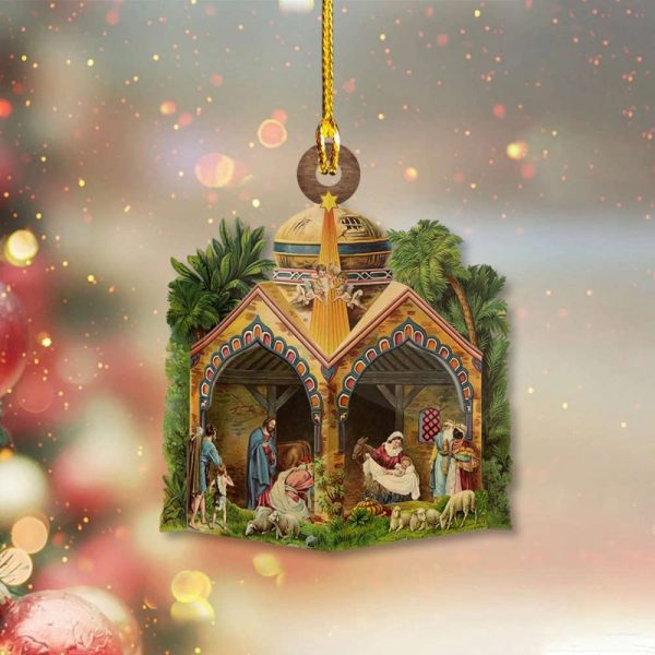 Nativity Scene Ornament Nativity Scene Christmas Ornaments Xmas Tree Hanging