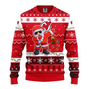 New Jersey Devils Dabbing Santa Claus…