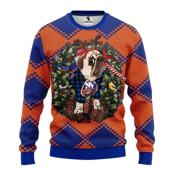 New York Islanders Pub Dog  Christmas Ugly Sweater, Gift For Christmas