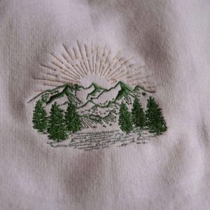 outdoor mountain scenery embroidered sweatshirt 2d crewneck sweatshirt best gift for family sws3404 1.jpeg