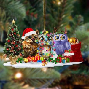 Owl Christmas Ornament Cute Owl Christmas…