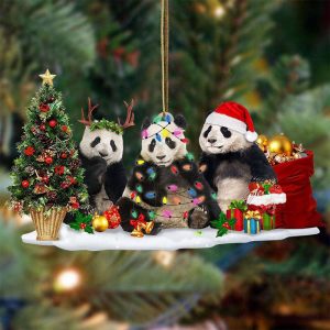 Panda Christmas Tree Ornament Cute Christmas…