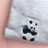 Panda Embroidered Sweatshirt 2D Crewneck Sweatshirt Best Gift For Family
