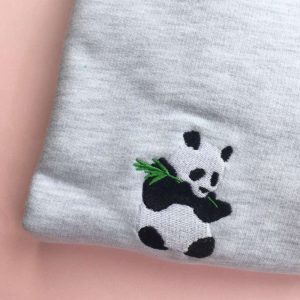 panda embroidered sweatshirt 2d crewneck sweatshirt best gift for family sws3235.jpeg
