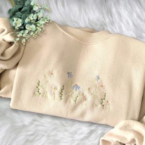 pastel floral embroidered sweatshirt crewneck sweatshirt gift for family sws2731 1.jpeg