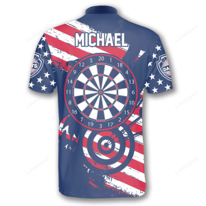 patriotic flag red blue custom darts jerseys for men crown dart shirt flag usa shirt 2.png