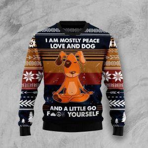 Peace Love And Dog Ugly Christmas…