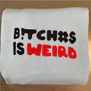 People Is Weird Embroidered Sweatshirt 2D…