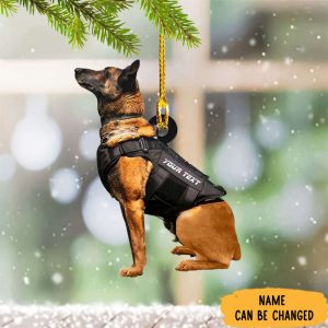 Persoalized Police Dog Ornament Police K9…