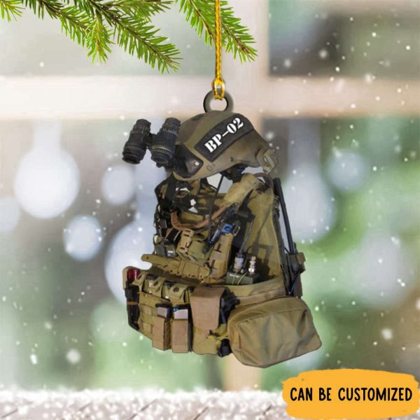 Personalized Army Christmas Ornament Military Ornaments For Christmas Tree 2023