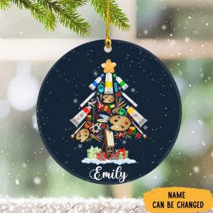 Personalized Artist Christmas Ornament Artist Ornament…