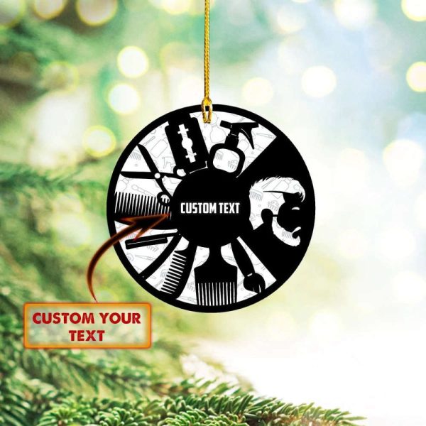 Personalized Barber Ornament 2023 Barber Christmas Ornaments Decoration Gifts