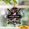 Personalized Barber Ornament Barber Shop Pole Christmas Ornament Shave The Best Parlor