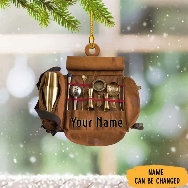 Personalized Bartender Christmas Ornament Unique Christmas Tree Decorations Gift